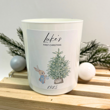 Load image into Gallery viewer, Personalised Babies First Christmas Candle