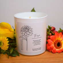 Load image into Gallery viewer, Personalised Birth Month Flower Candle