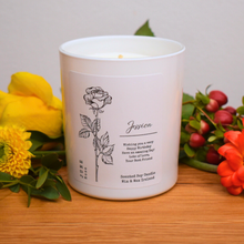 Load image into Gallery viewer, Personalised Birth Month Flower Candle