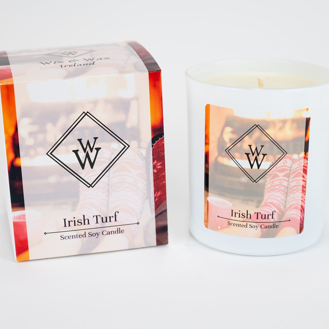 Irish Turf Candle Wix and Wax Ireland