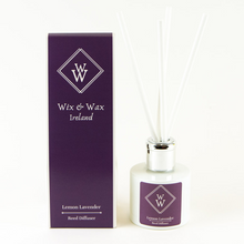 Load image into Gallery viewer, lemon-lavender-wix-wax-reed-diffuser-aromatherapy-handmade-ireland-irish-gift