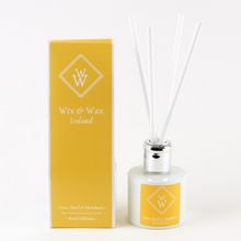 Load image into Gallery viewer, ime-basil-mandarin-wix-wax-reed-diffuser-aromatherapy-handmade-ireland-irish-gift_1