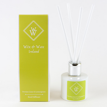 Load image into Gallery viewer, persian-lime-lemongrass-wix-wax-reed-diffuser-aromatherapy-handmade-ireland-irish-gift
