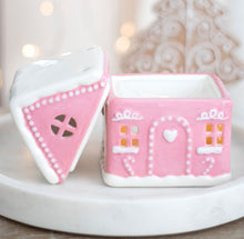 Load image into Gallery viewer, Pink Gingerbread House Wax Burner
