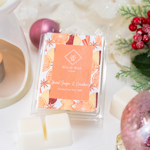 Spiced-Ginger-cranberry-Christmas-Wax-melt-hand-poured-wix-and-wax-ireland-irish-gifts