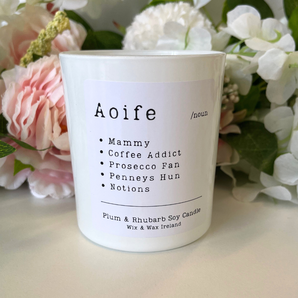 Personalised Name Balloon Candle
