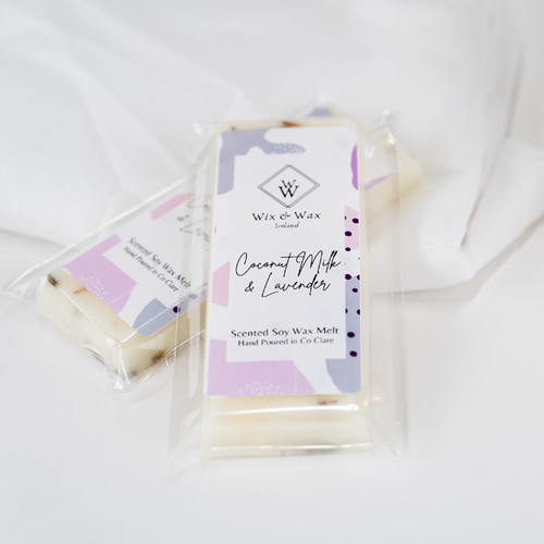coconut-milk-lavender-floral-snap-bar-wax-melts-hand-poured-wix-and-wax-ireland-irish-gifts