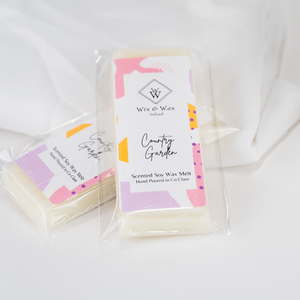 country-garden-floral-woody-snap-bar-wax-melts-hand-poured-wix-and-wax-ireland-irish-gifts