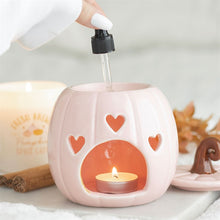 Load image into Gallery viewer, pink-curly-pumpkin-autumn-halloween-wax-melt-oil-burner
