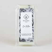 Load image into Gallery viewer, One Million white and black wax melt bar by Wix and Wax – hand-poured soy blend with a rich, masculine fragrance, presented in sleek, eco-conscious packaging
