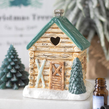 Load image into Gallery viewer, ski-cabin-christmas-wax-burner-oil-burner
