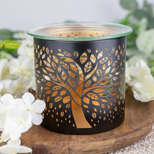 Load image into Gallery viewer, Black Tree of Life Wax Melt Burner
