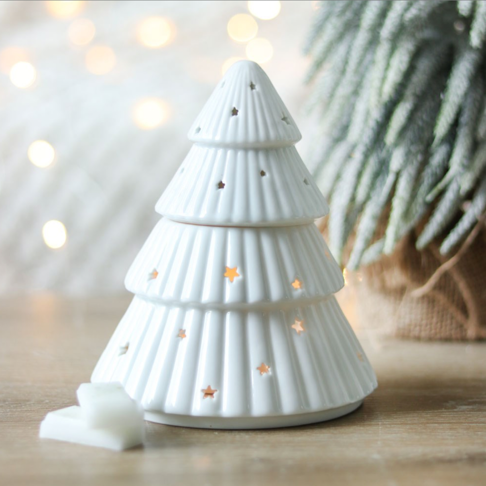 white-christmas-tree-wax-melt-oil-burner-