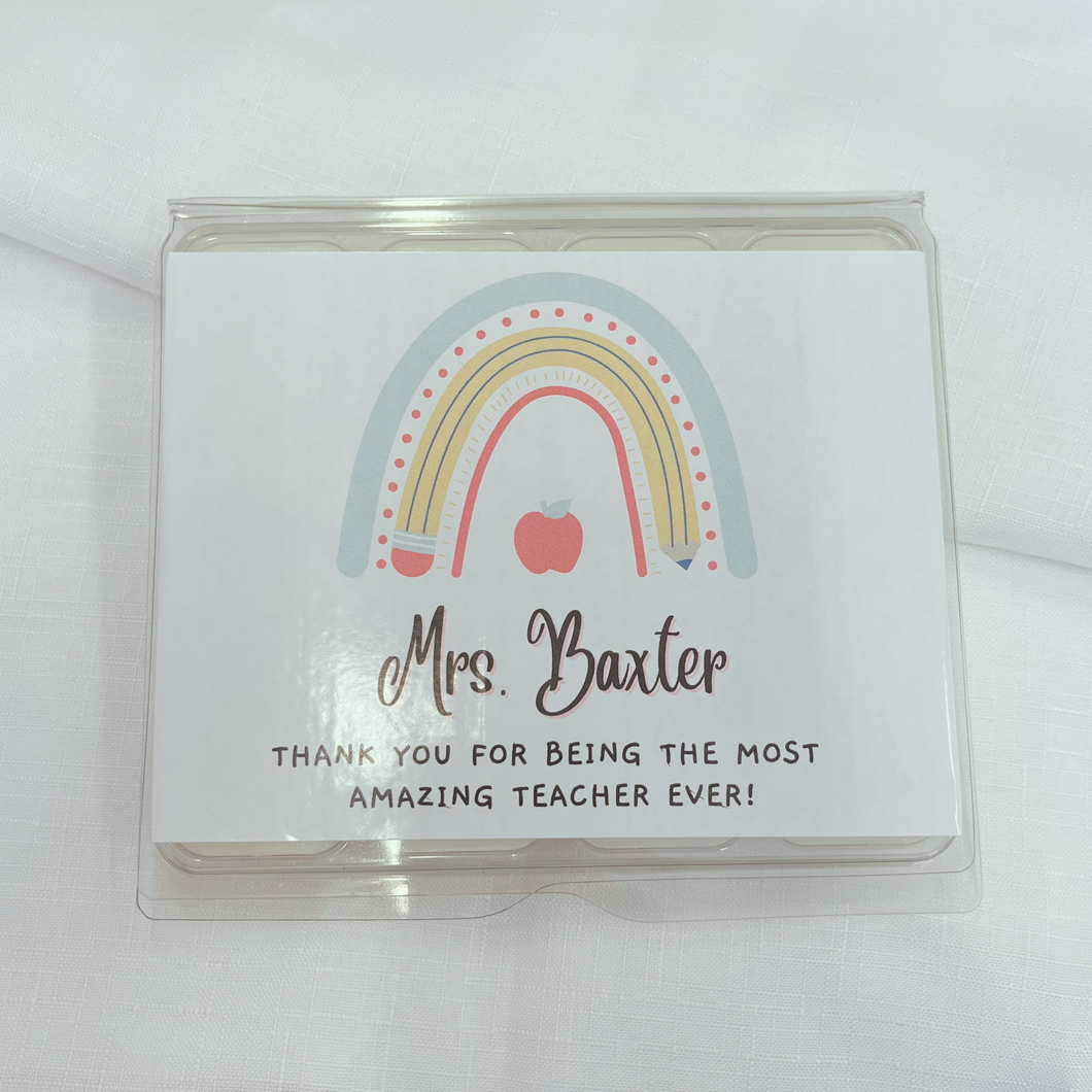 Personalised Teacher Wax Melt Gift Pack
