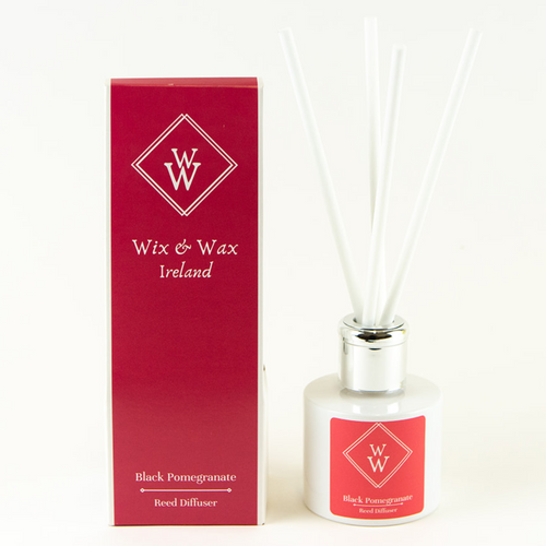 black pomegranate lemongrass reed wix wax reed diffuser aromatherapy handmade ireland irish gift