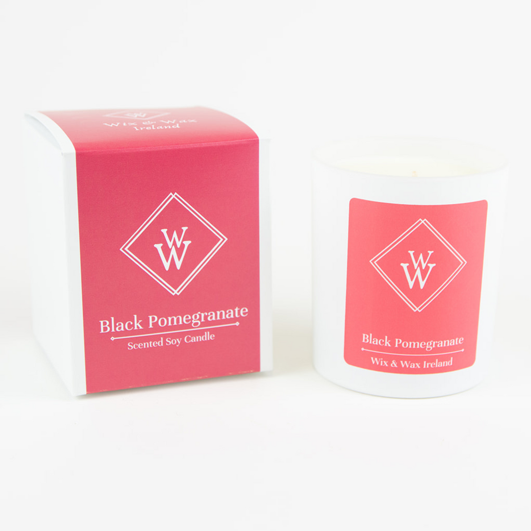 black-pomegranate-soy-wax-candle -handmade-ireland-irish-gift