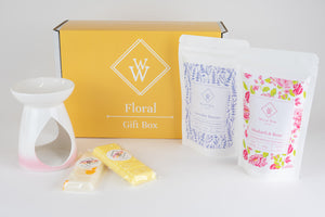 wax melt gift box inspired by floral flower fragrances hand made hand poured irish products from clare ireland irish gifts